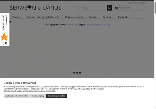 Serwetki u Danusi Adrianna Andrzejewska